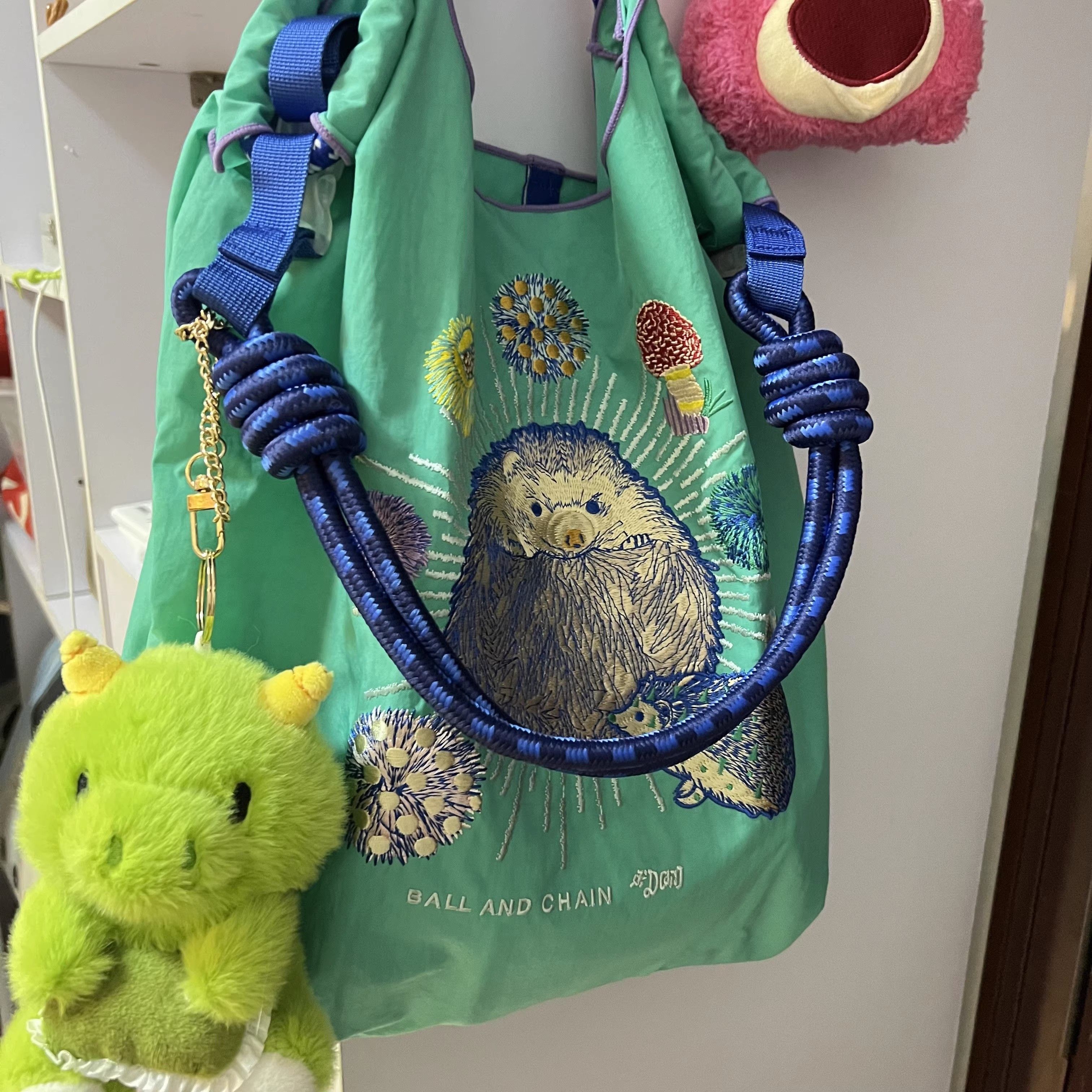 【多款式】小眾刺繡尼龍大容量環保手提單肩斜跨包-Cicichill