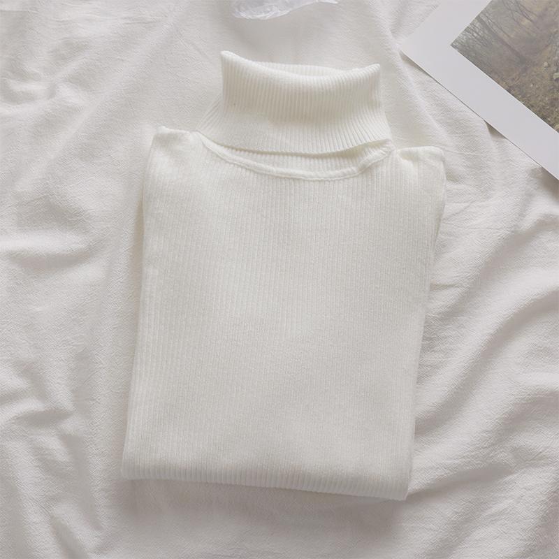 14色韓系高領修身氣質內搭長袖針織衫