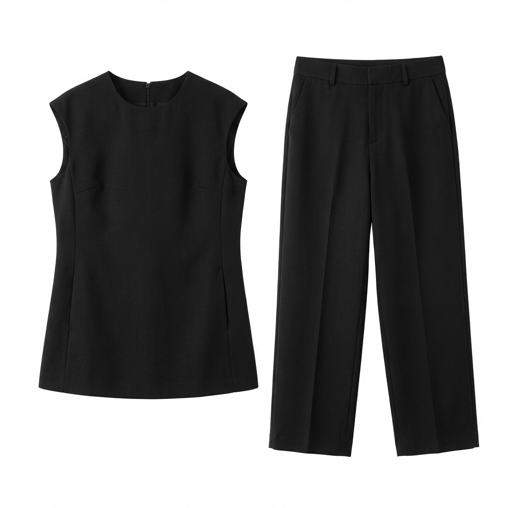 【整套】韓版顯瘦氣質上衣+休閑褲兩件套裝