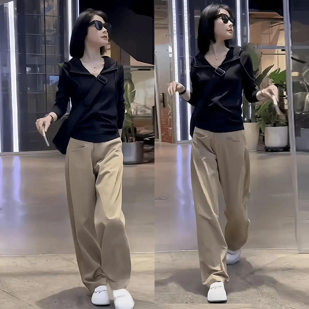 【單件/套裝】連帽減齡長袖外套+休閒長褲兩件套