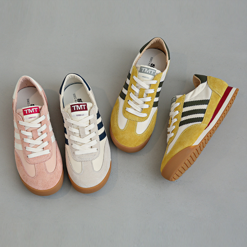 復古百搭德訓鞋厚底輕便阿甘鞋-lululam