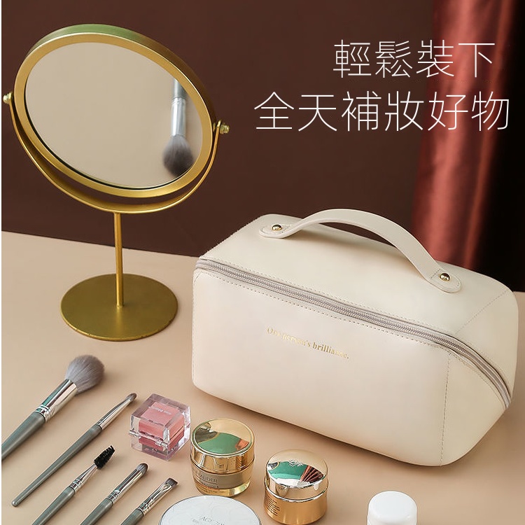 Ins便攜外出旅行大容量化妝品收納包-lululam