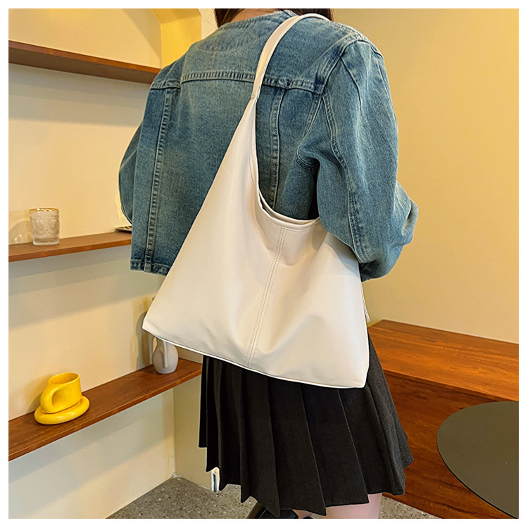 流行高級質感單肩腋下包大容量包包-lululam