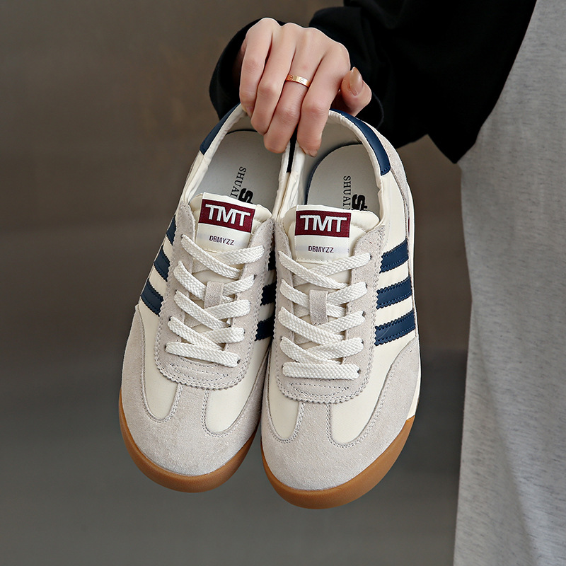 復古百搭德訓鞋厚底輕便阿甘鞋-lululam