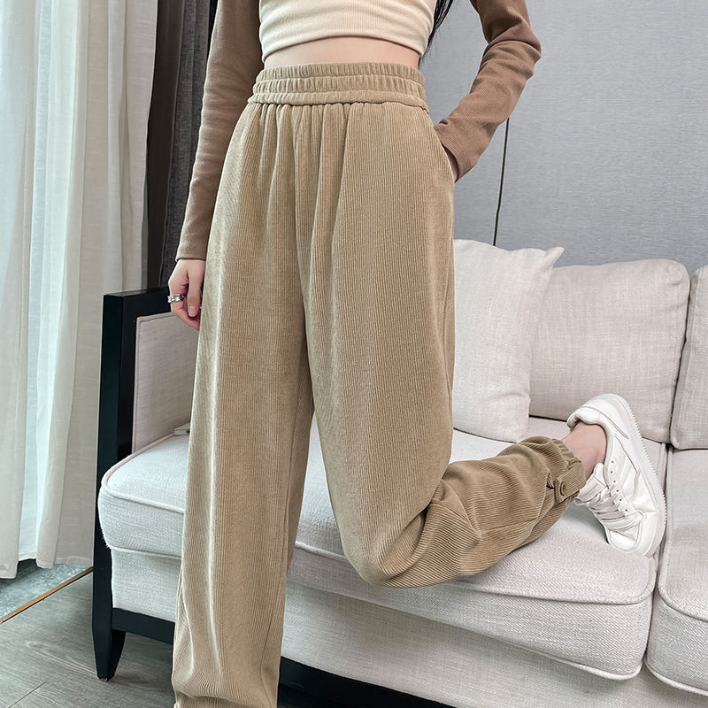 休閒百搭哈倫蘿蔔褲工裝運動束腳褲