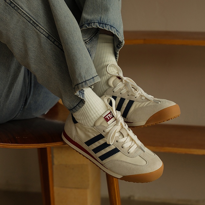 復古百搭德訓鞋厚底輕便阿甘鞋-lululam