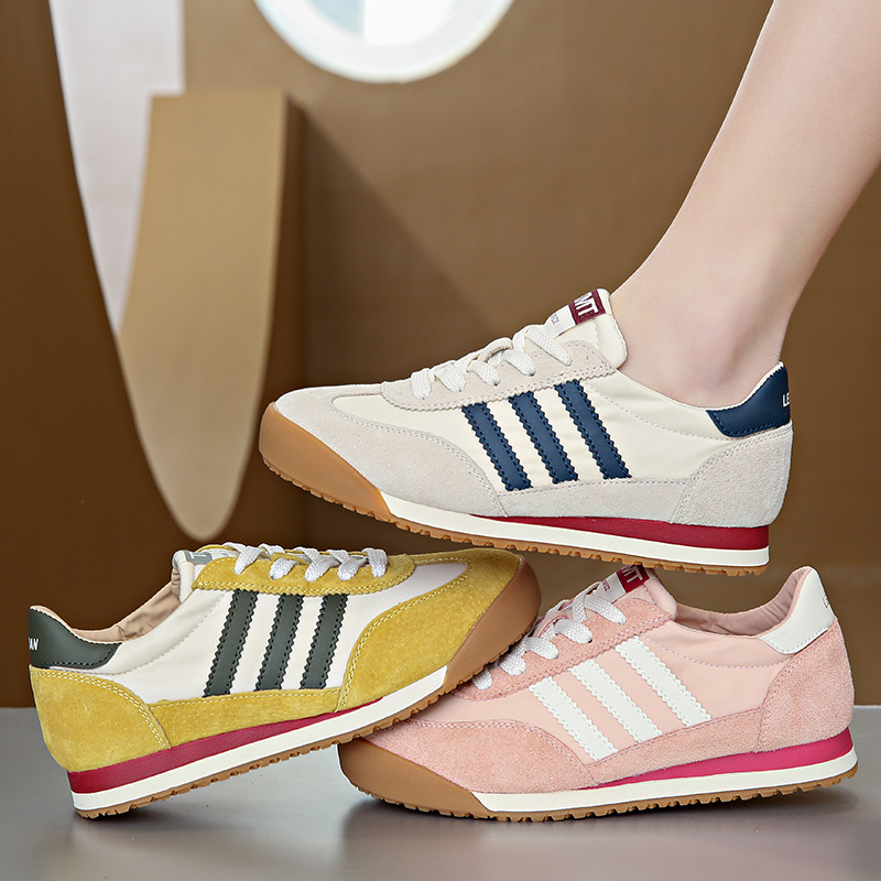 復古百搭德訓鞋厚底輕便阿甘鞋-lululam