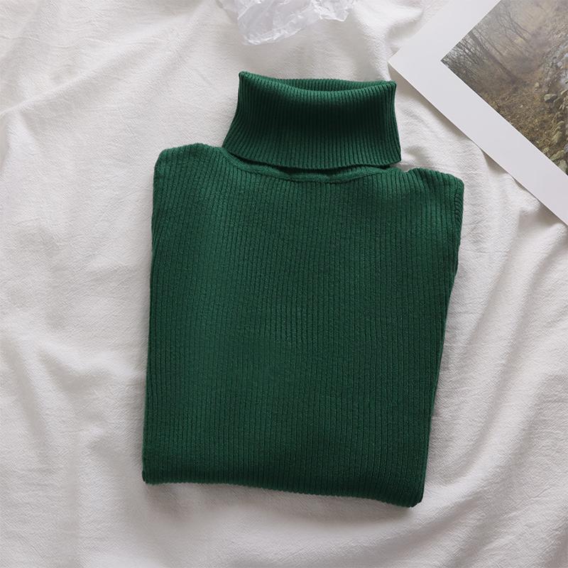 14色韓系高領修身氣質內搭長袖針織衫