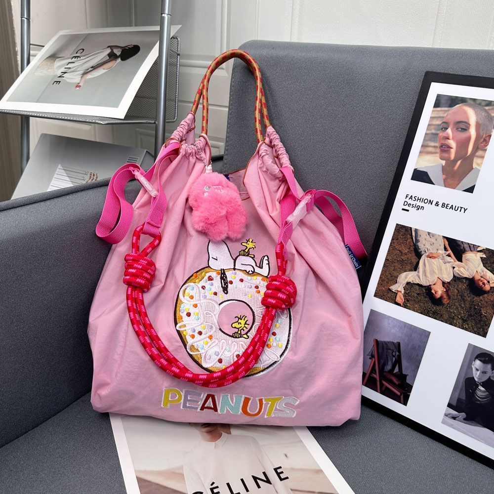 【多款式】小眾刺繡尼龍大容量環保手提單肩斜跨包-Cicichill