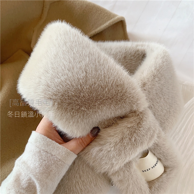 超暖和洋氣加厚假領子圍巾圍脖