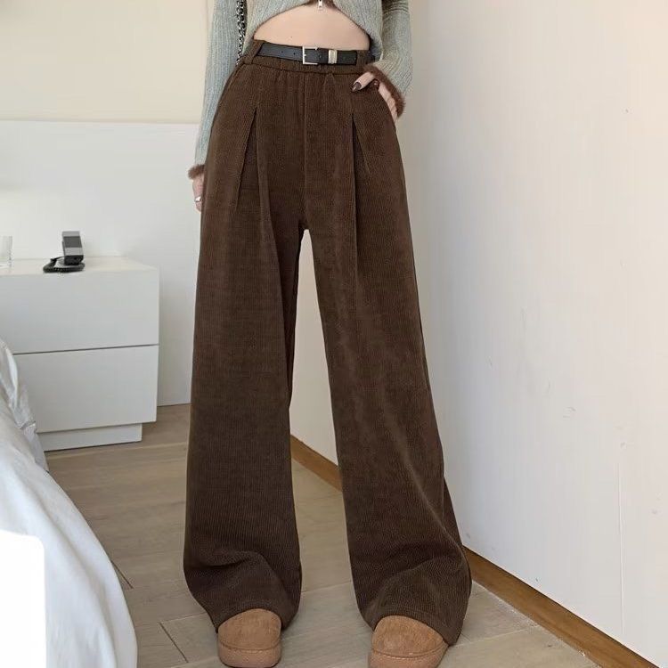 【單件/套裝】韓系拼接毛衣+休閒褲兩件套裝