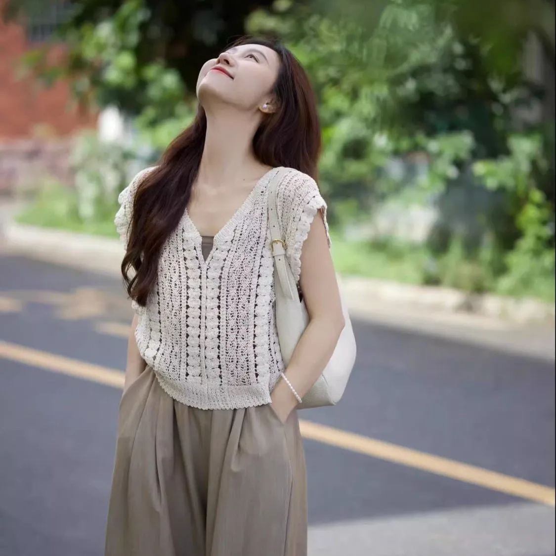 【單件/套裝】休閒顯瘦時尚港風高級韓系三件套裝-lululam