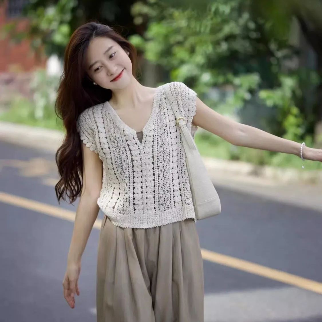 【單件/套裝】休閒顯瘦時尚港風高級韓系三件套裝-lululam