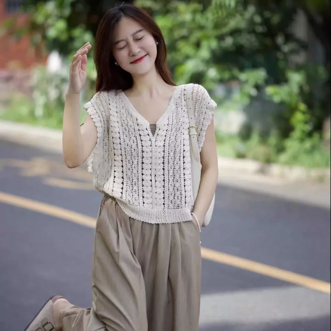 【單件/套裝】休閒顯瘦時尚港風高級韓系三件套裝-lululam