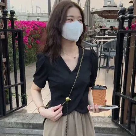 【單件/套裝】時尚流行短袖A字半身裙兩件套裝-lululam