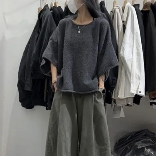 【單品/套裝】韓版寬鬆短袖潮流休閒褲兩件套裝-lululam