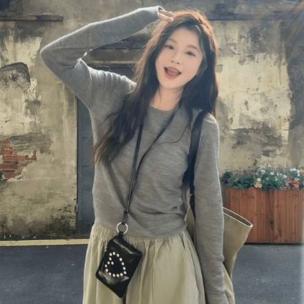 【單件/套裝】韓系大碼馬甲打底衫工裝褲疊穿三件套裝-lululam