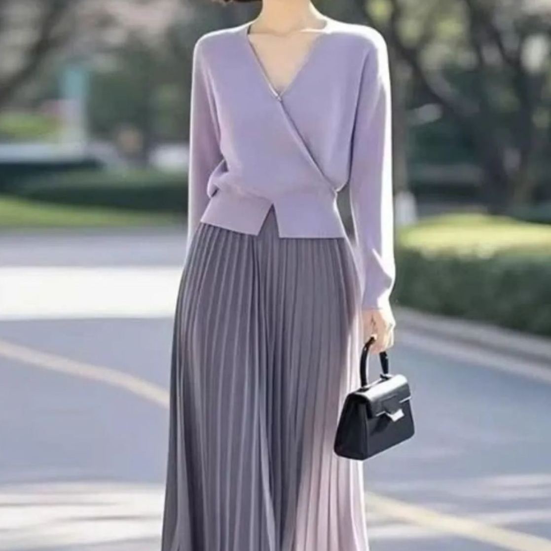 【單件/套裝】轻奢高级氣質感女人味上衣+半身裙两件套裝