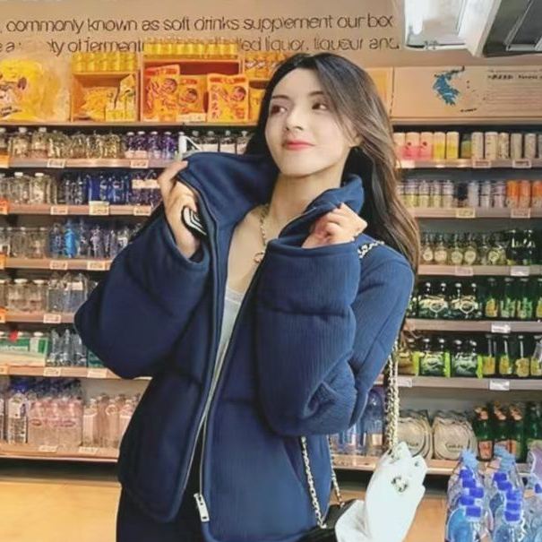 【單件/套裝】ns灯芯绒爆款简约棉服穿搭高级感加厚外套两件套装