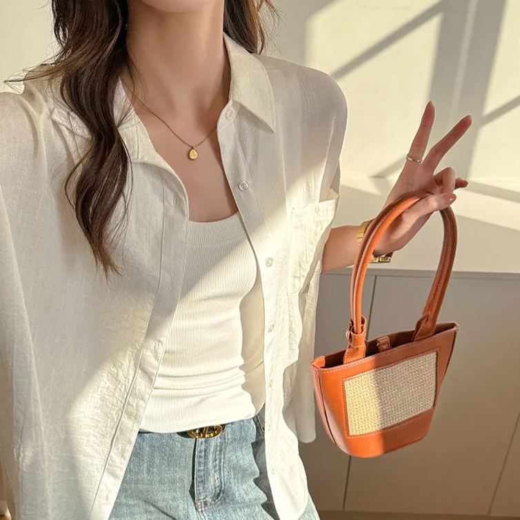 亞麻長袖薄款素色寬鬆防曬衣襯衫