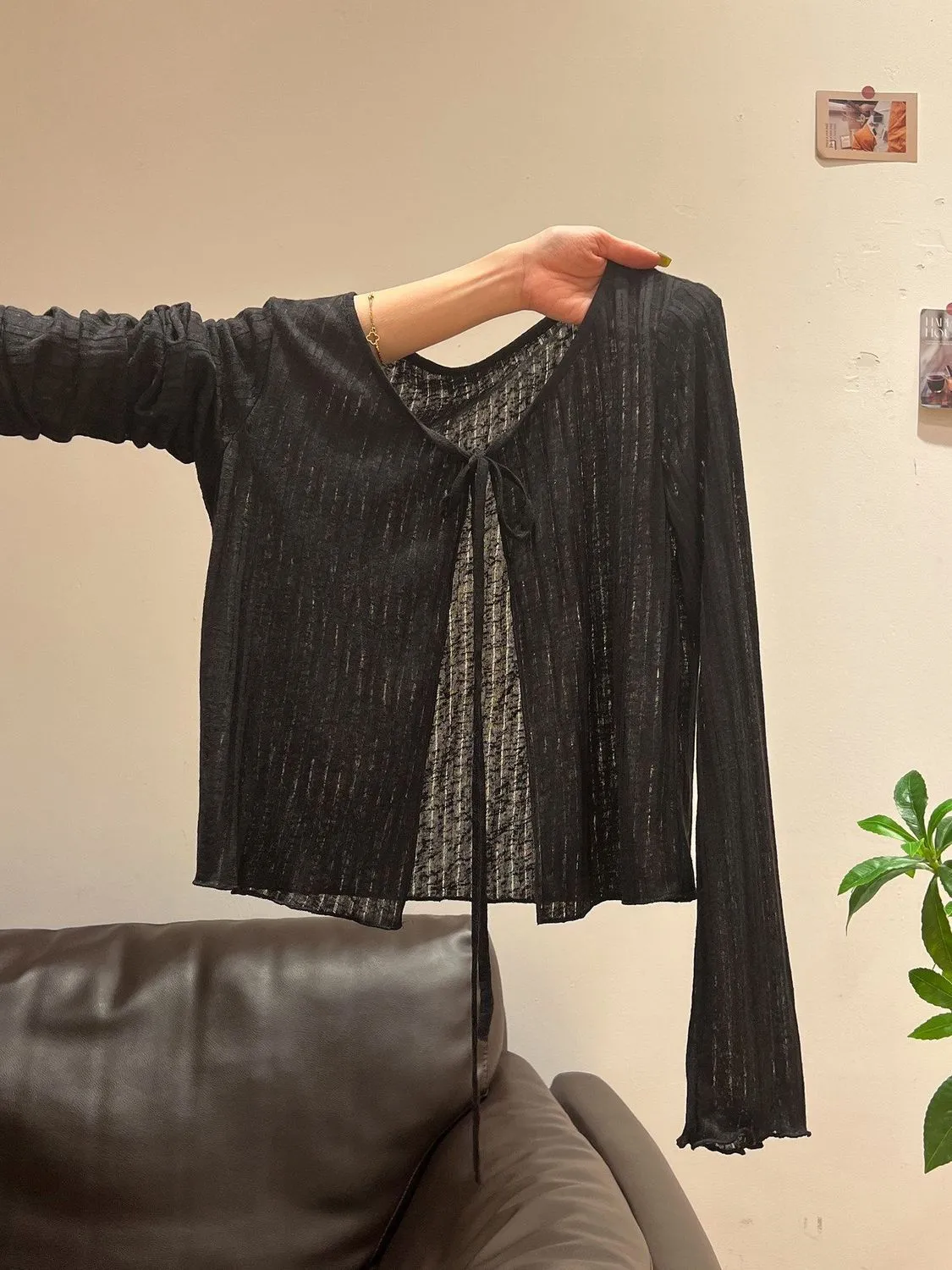 新款百搭女防曬吊帶裙外套短版開衫 商品圖 4