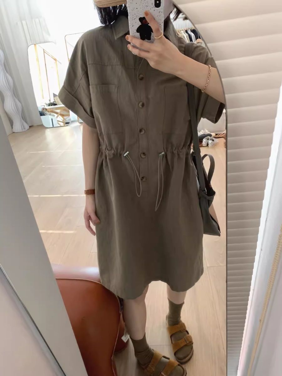 氣質女新款收腰小個子短袖洋裝 商品圖 5