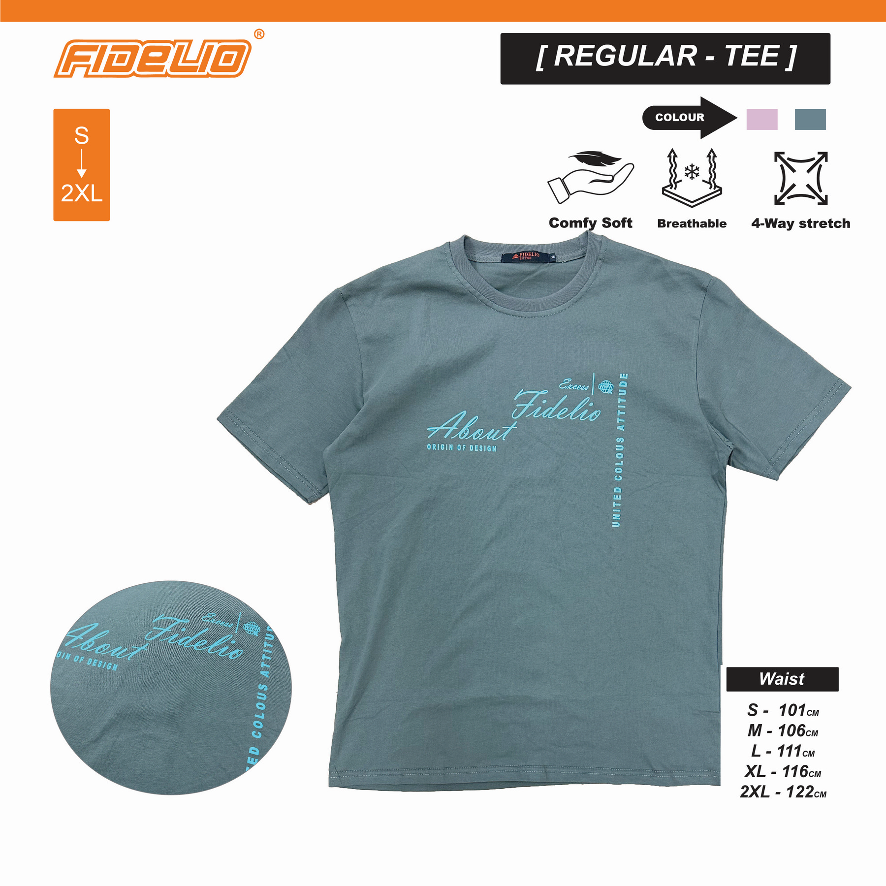 Fidelio United Colors Graphic Tees - Dark Grey