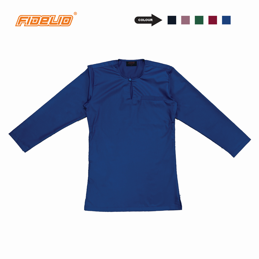 JASPAR Modern Slim Kurta Teluk Belanga -Blue