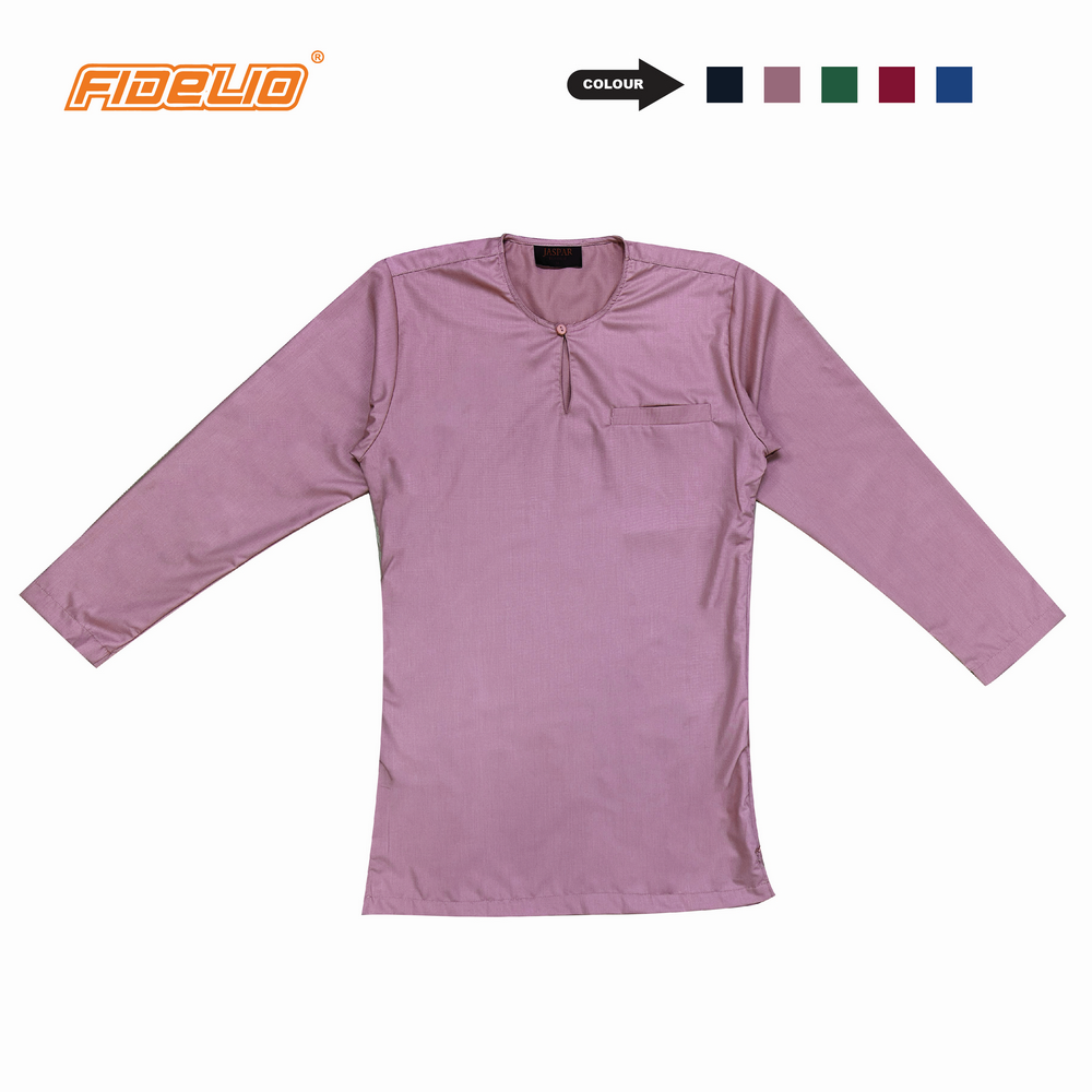 JASPAR Modern Slim Kurta Teluk Belanga -Pink