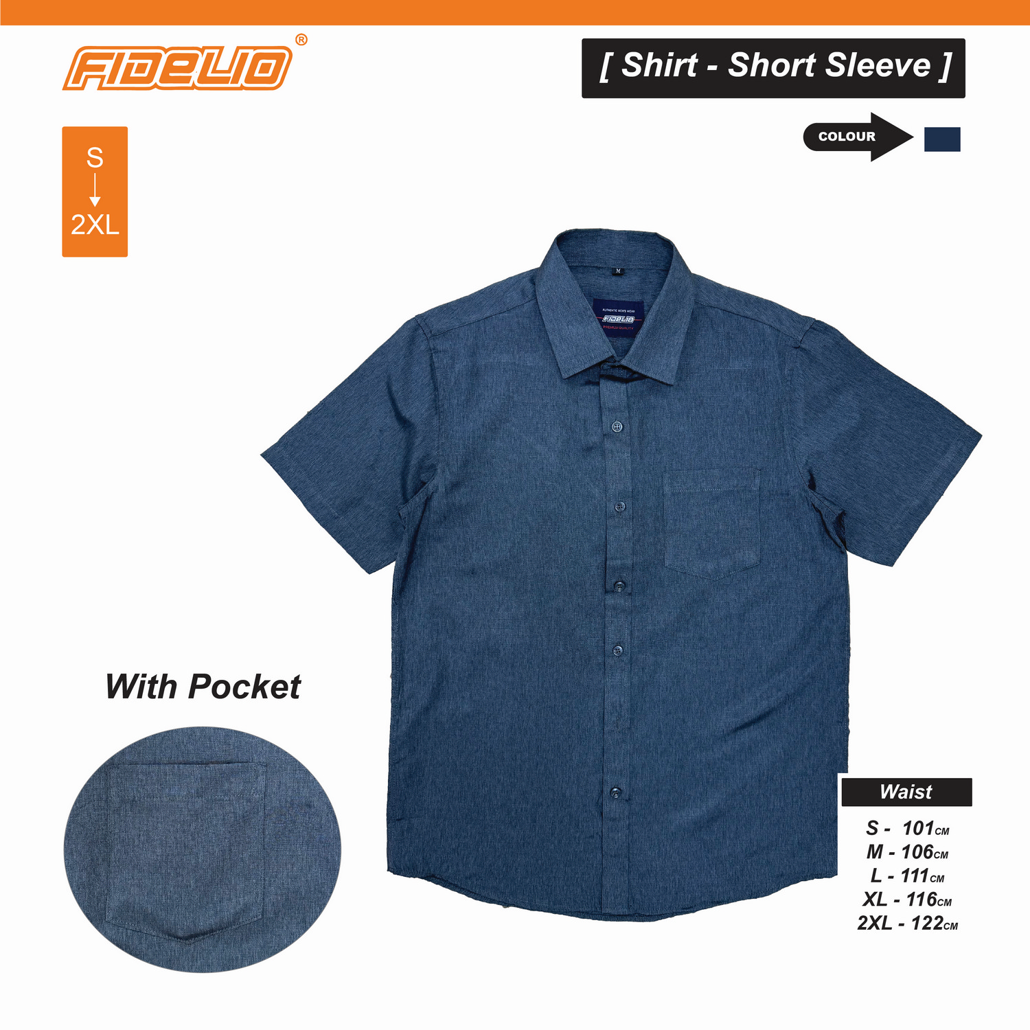 Fidelio Casual Short Sleeve Shirts -Charcoal