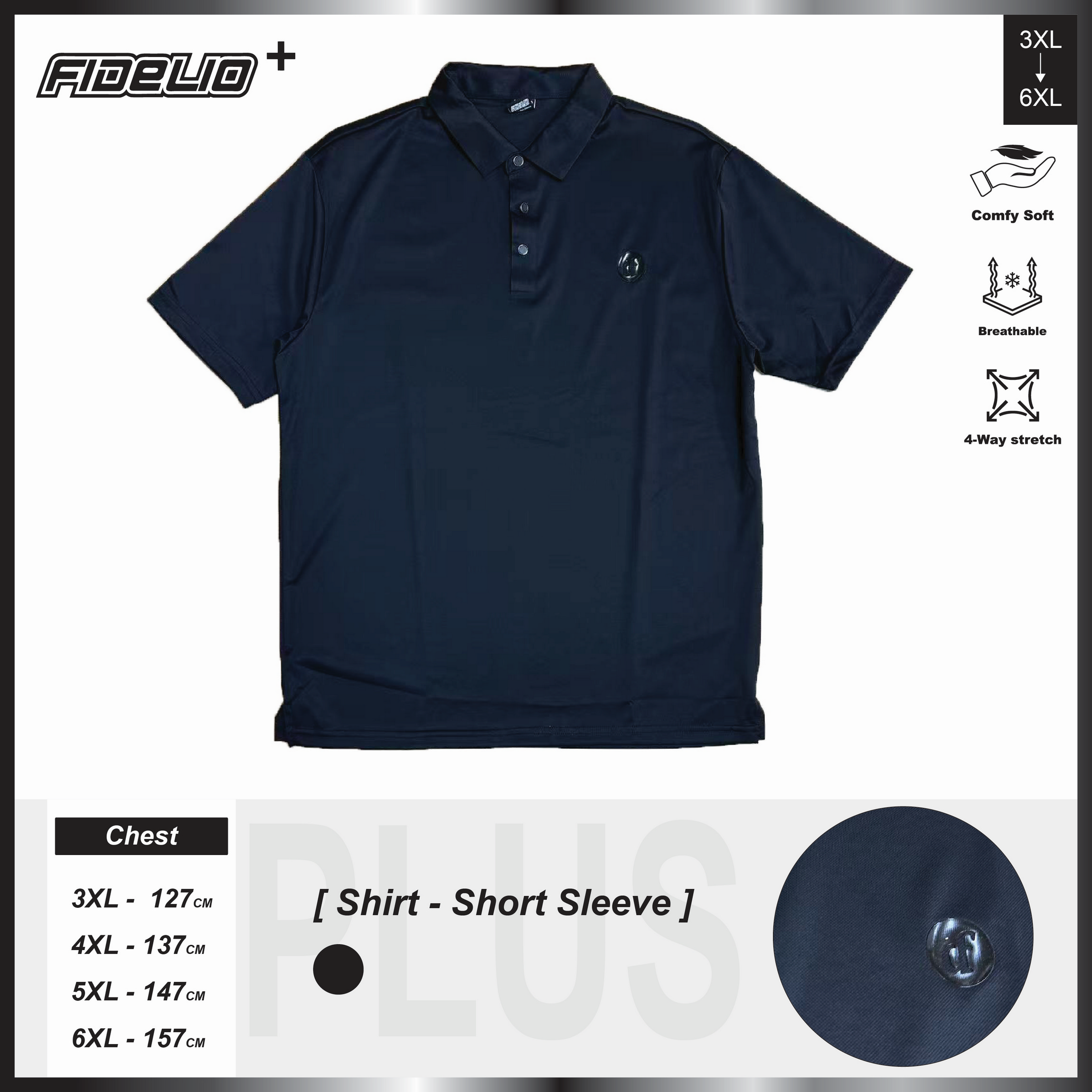Fidelio Premium Sensation Polo Tees -Black