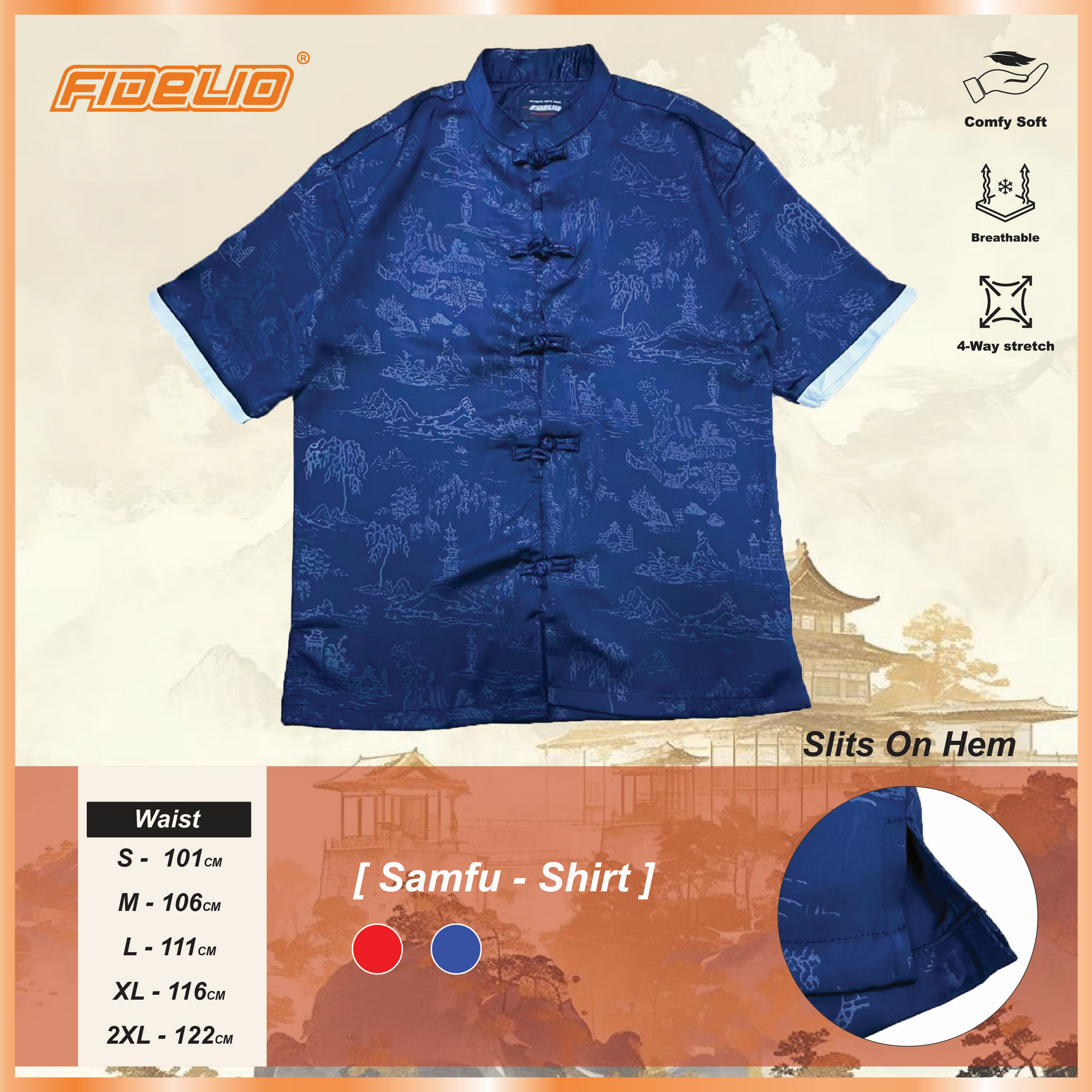 Fidelio Oriental Premium Samfu -Navy