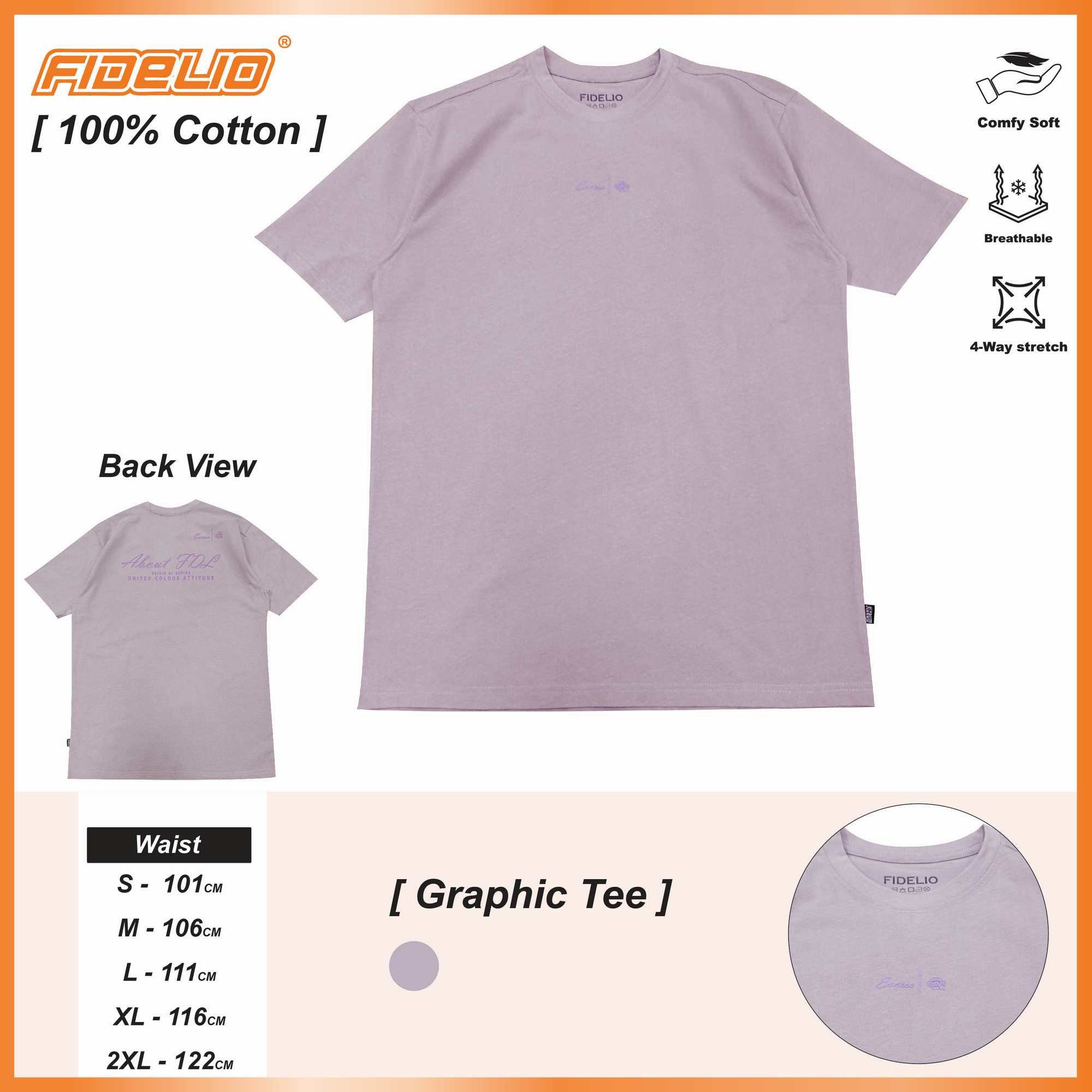 Fidelio About FDL Printed Tees -Dusty Pink