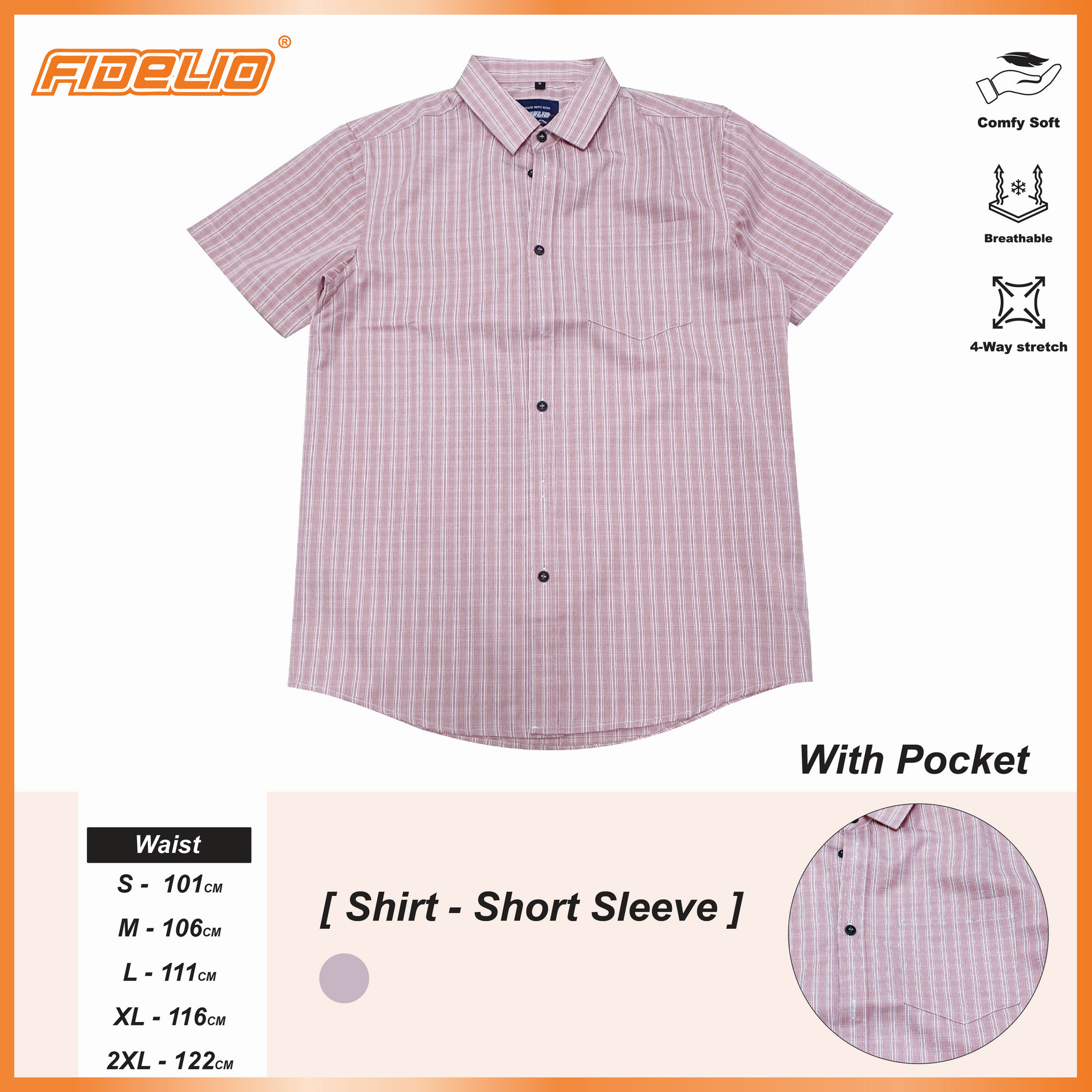 Fidelio Micro Checkered Short Sleeve Shirts -Pink/White