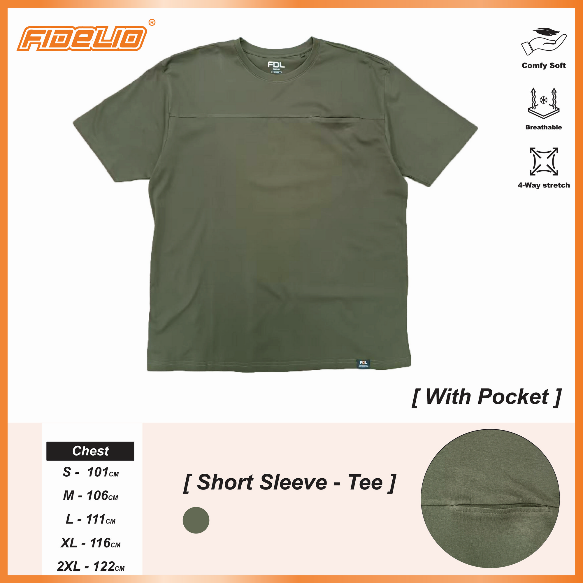FDL Cut & Sew Plain Tee