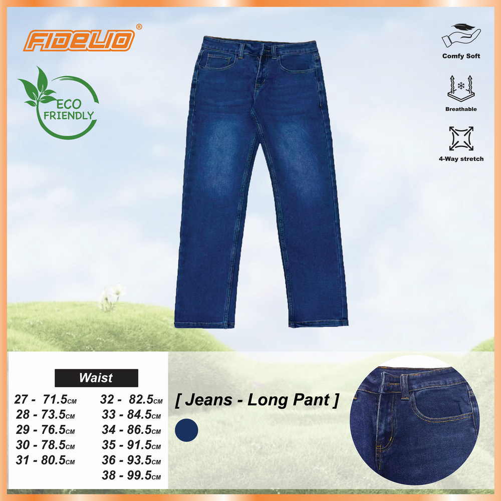 Fidelio Eco-Friendly Straight Cut Stretchable Jeans