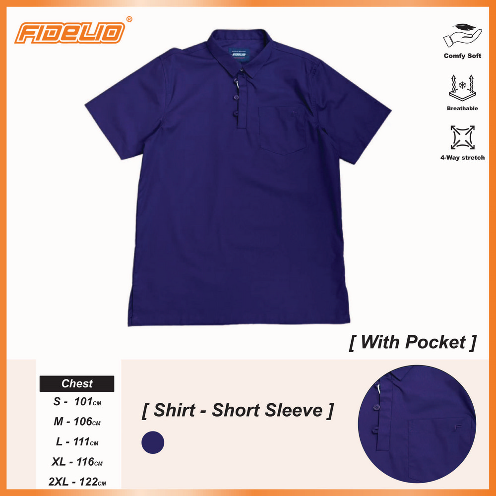 Fidelio Special Placket Short Sleeve Shirts