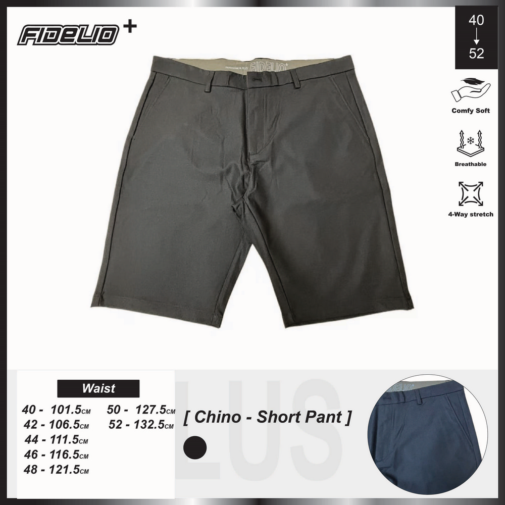 Fidelio Plus Size Signature Chino Shorts