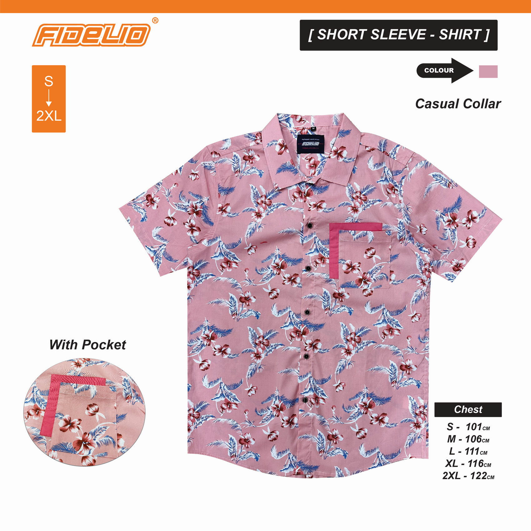 Fidelio Flora Graphic Short Sleeve Shirts - Pink