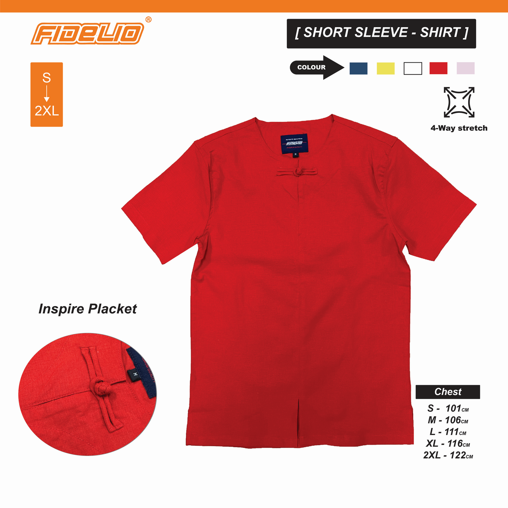 Fidelio Samfu Inspired Casual Shirts - Red