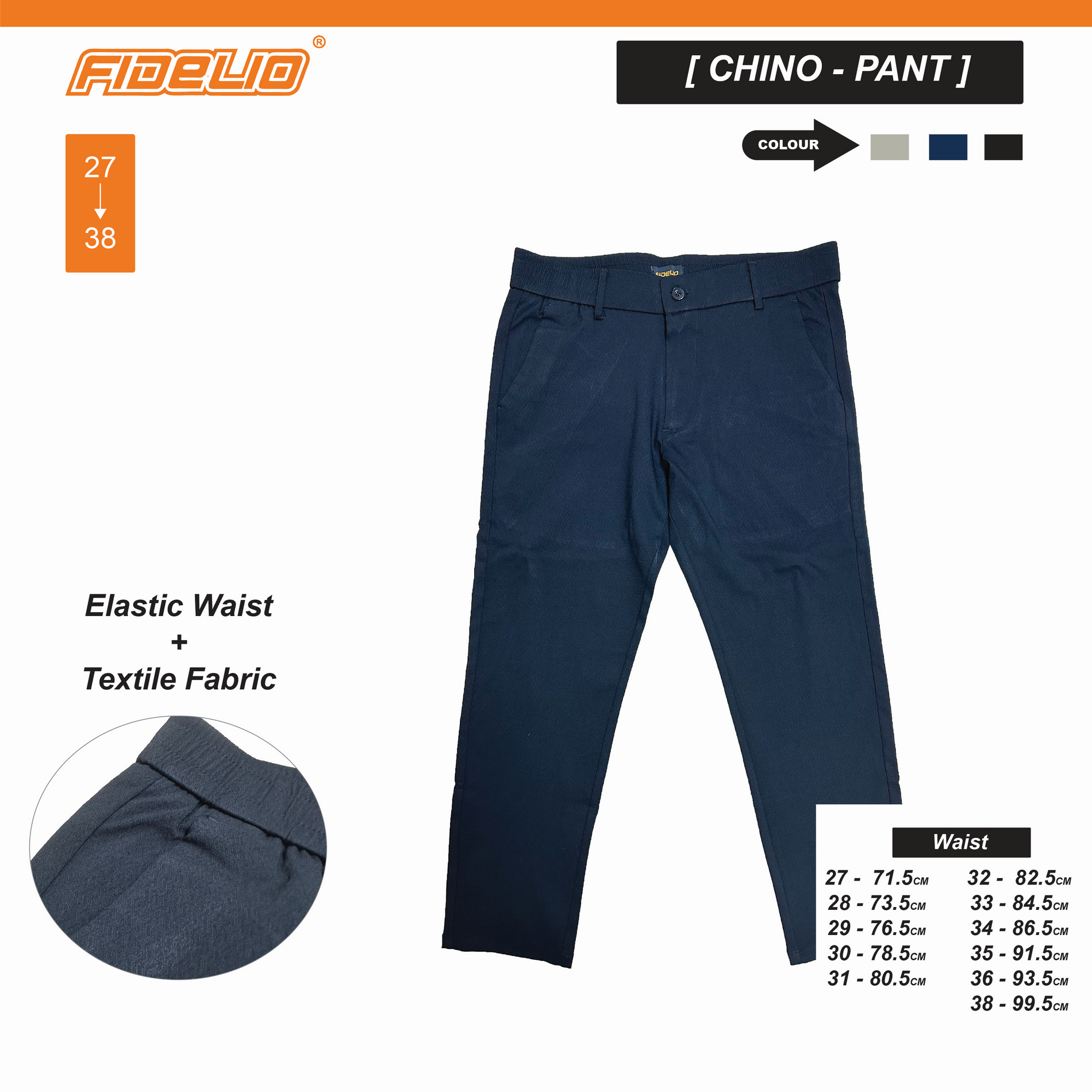 Fidelio Buttoned Cropped Pants -Black