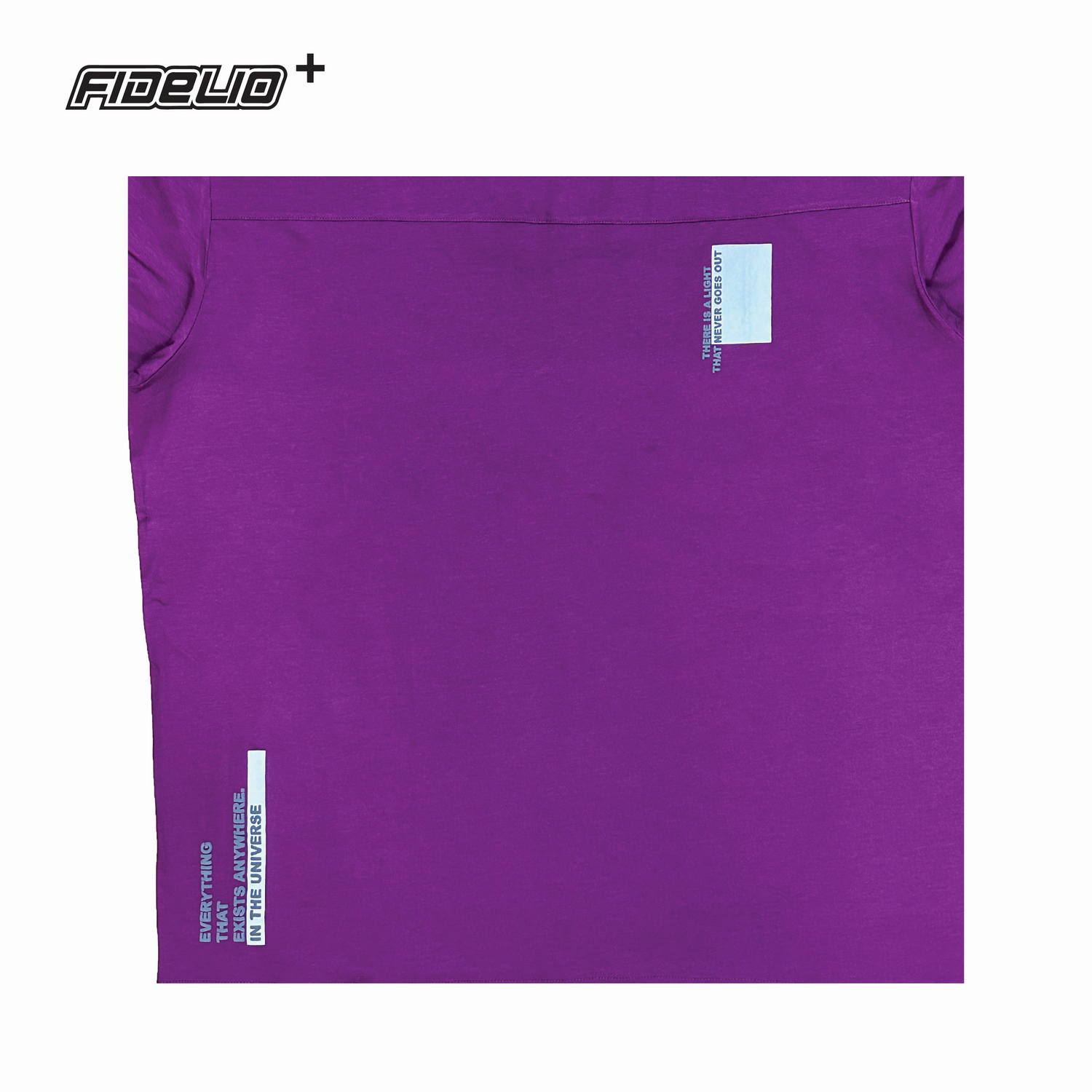 Fidelio Plus Size Light Verse Graphic Tees - Plum
