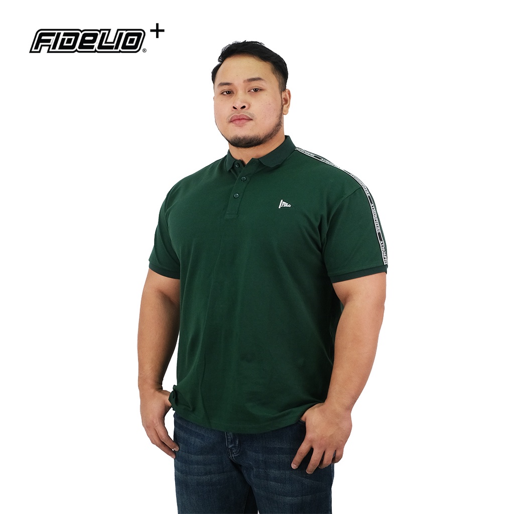 FIDELIO PLUS Tapped Embroidery Polo Tees | Baju Lelaki Berkolar Lengan Pendek