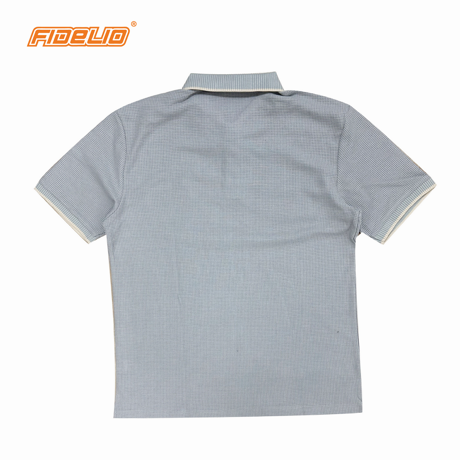 Fidelio Waffle Knit Polo Shirts -Grey