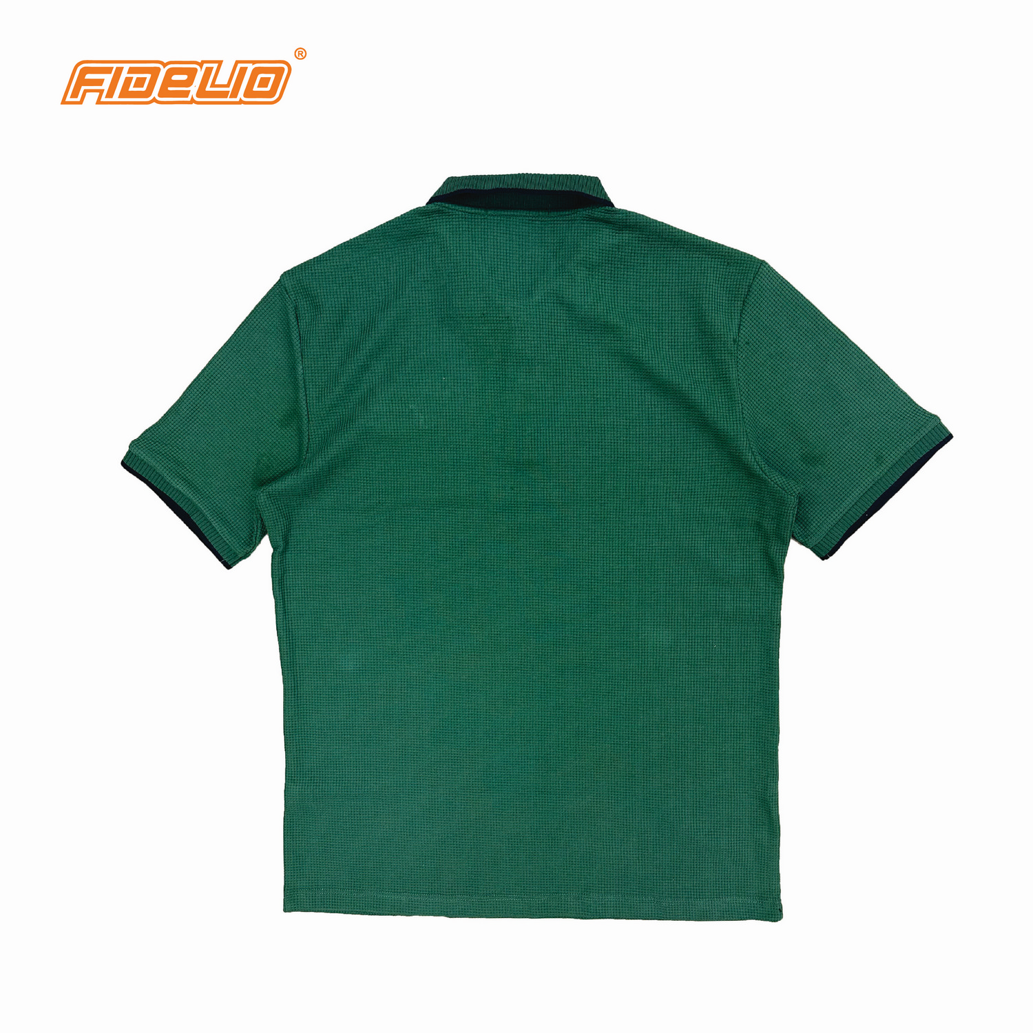 Fidelio Waffle Knit Polo Shirts -Army Green