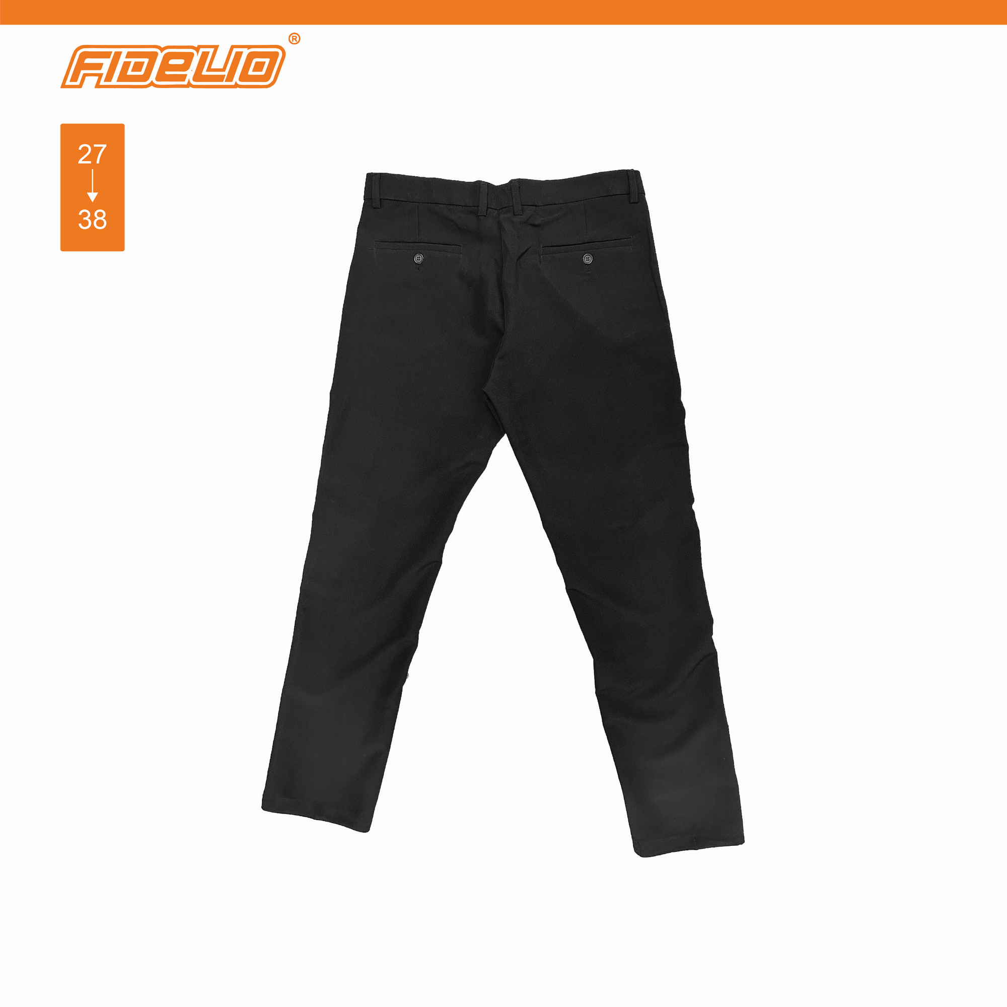 Fidelio Slim Fit Slack -Black