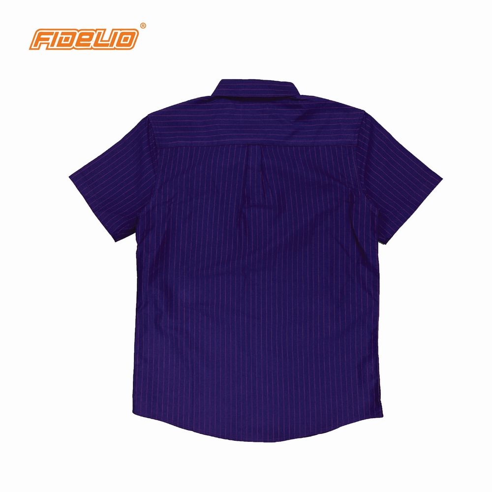 Fidelio Stripes Short Sleeve Shirts -Dark Blue