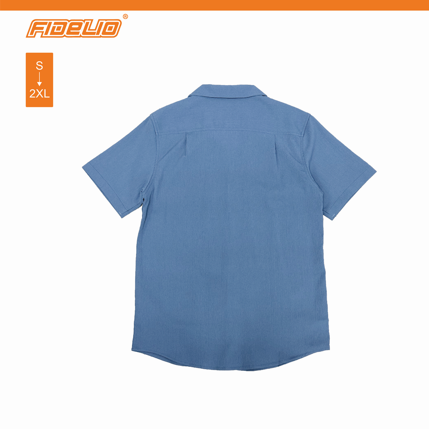 Fidelio Textured Breeze Casual Shirts -Blue