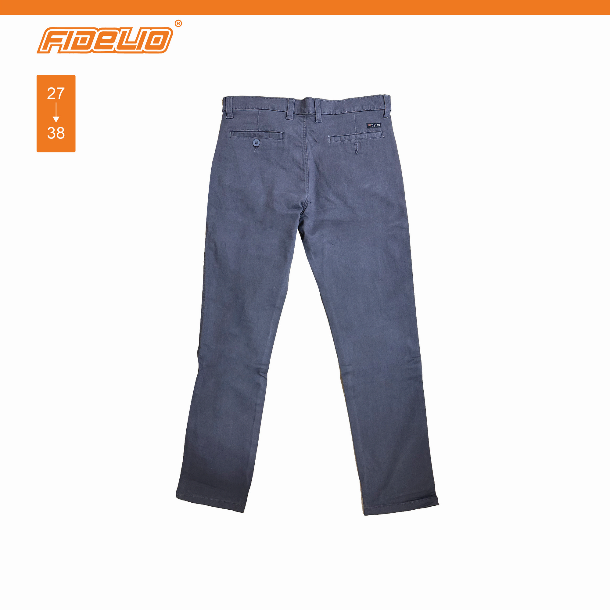 Fidelio Stretch Slim Fit Chinos - Grey