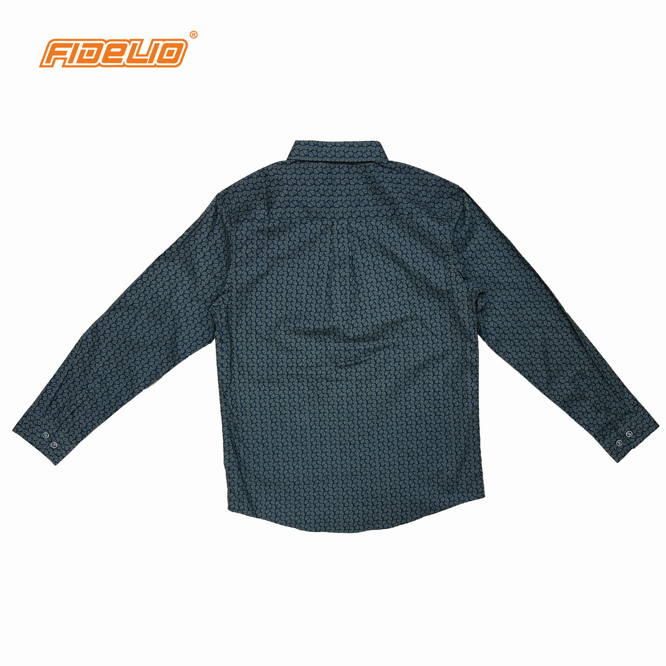 Fidelio Micro-Printed Long Sleeve Shirts - Army Green